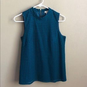 J Crew fall blouse with zipper detail NWOT